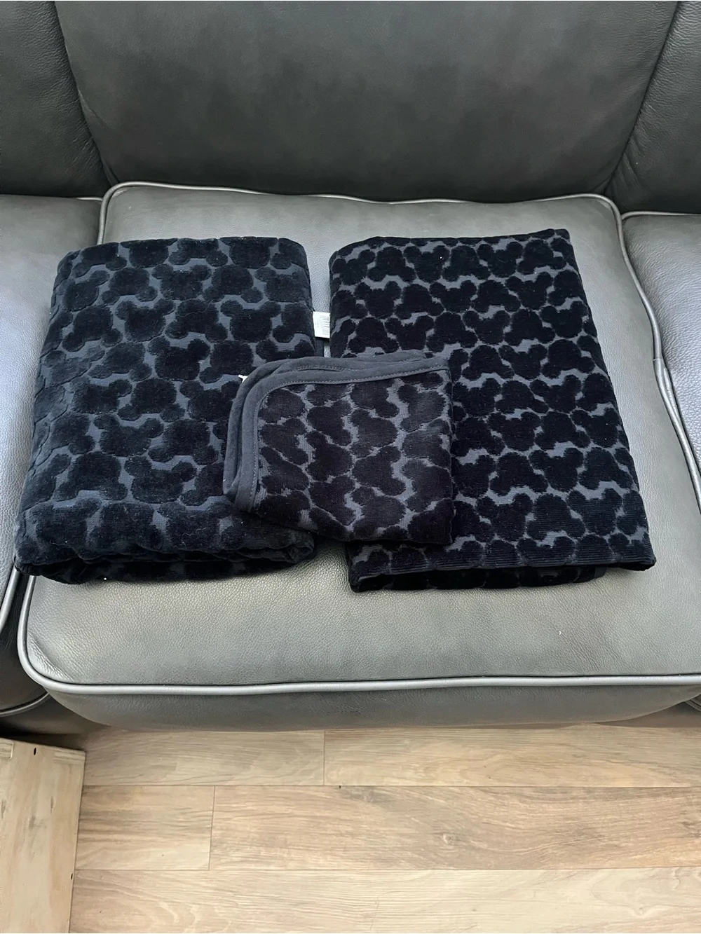 Disney’s Hidden Mickey Black Patterned Towel Set